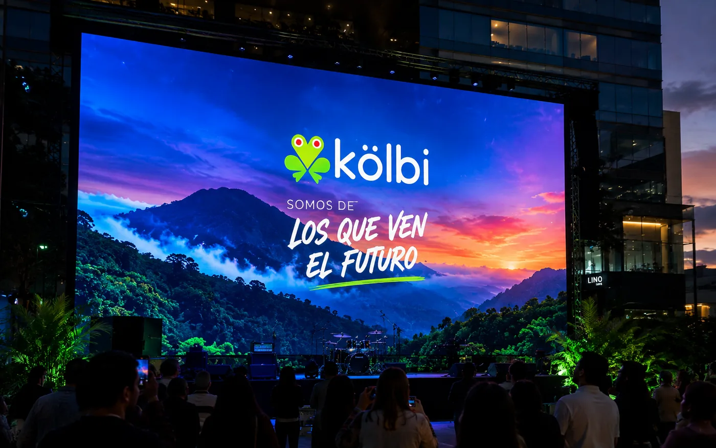 Pantalla LED de gran formato sin marcos
